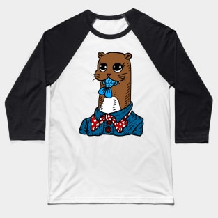 office otter, cute otter art. Baseball T-Shirt